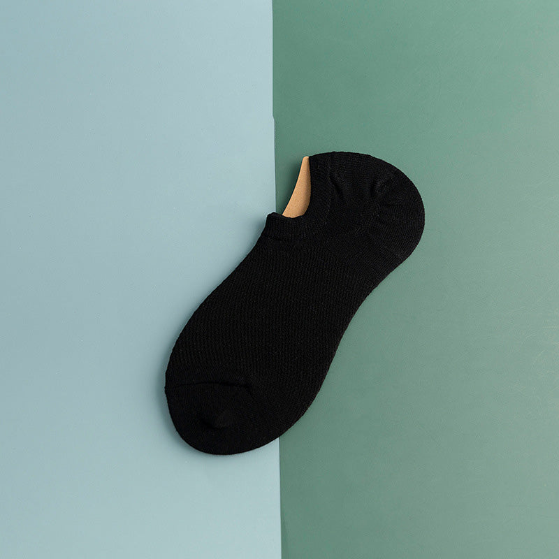 Chaussettes de cheville antidérapantes en silicone et maille (11 paires) - Noir - EU44-50 (US10-15) - image 5