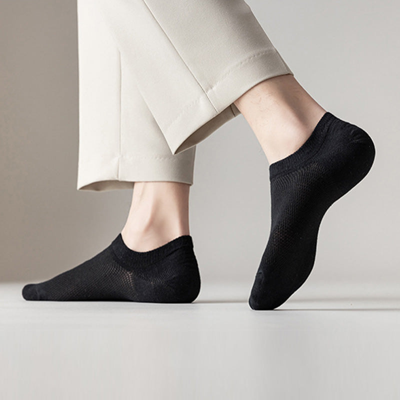 Chaussettes de cheville antidérapantes en silicone et maille (11 paires) - image 2