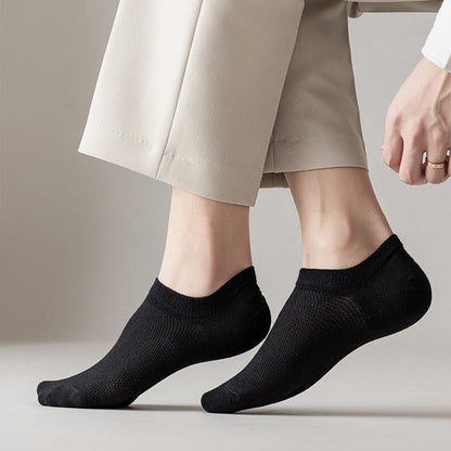 Chaussettes de cheville antidérapantes en silicone et maille (11 paires) - image 1