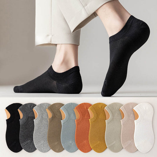 Chaussettes de cheville antidérapantes en silicone et maille (11 paires) - image 0