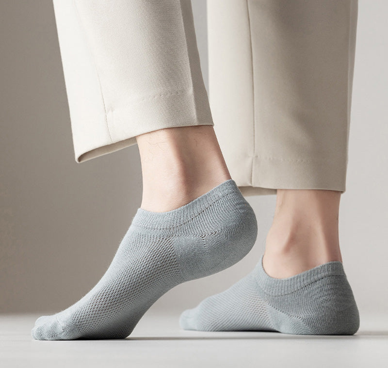 Chaussettes de cheville antidérapantes en silicone et maille (11 paires) - image 7