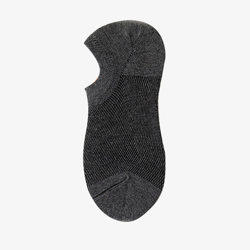 Chaussettes de cheville antidérapantes en silicone et maille (11 paires) - Gris foncé - EU44-50 (US10-15) - image 12