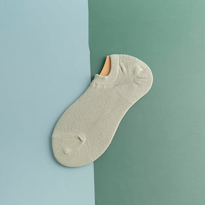 Chaussettes de cheville antidérapantes en silicone et maille (11 paires) - Vert clair - EU44-50 (US10-15) - image 18