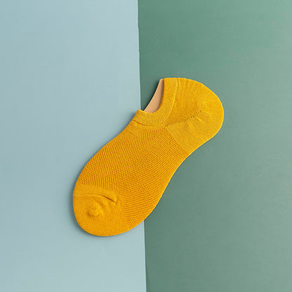 Chaussettes de cheville antidérapantes en silicone et maille (11 paires) - Doré - EU44-50 (US10-15) - image 21