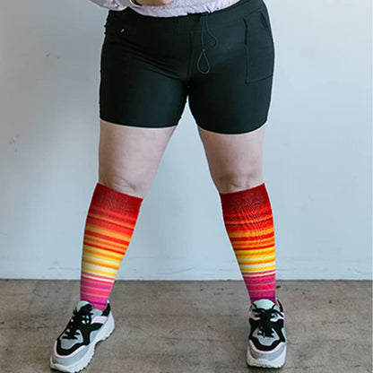 Chaussettes de compression tendance grande taille (3 paires) - image 1