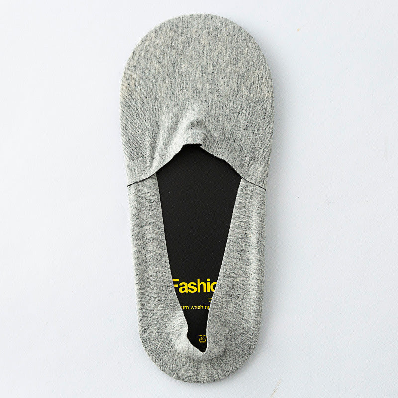 Chaussettes invisibles en silicone anti-perforation (5 paires) - Gris clair - EU42-48 (US8.5-13) - image 7