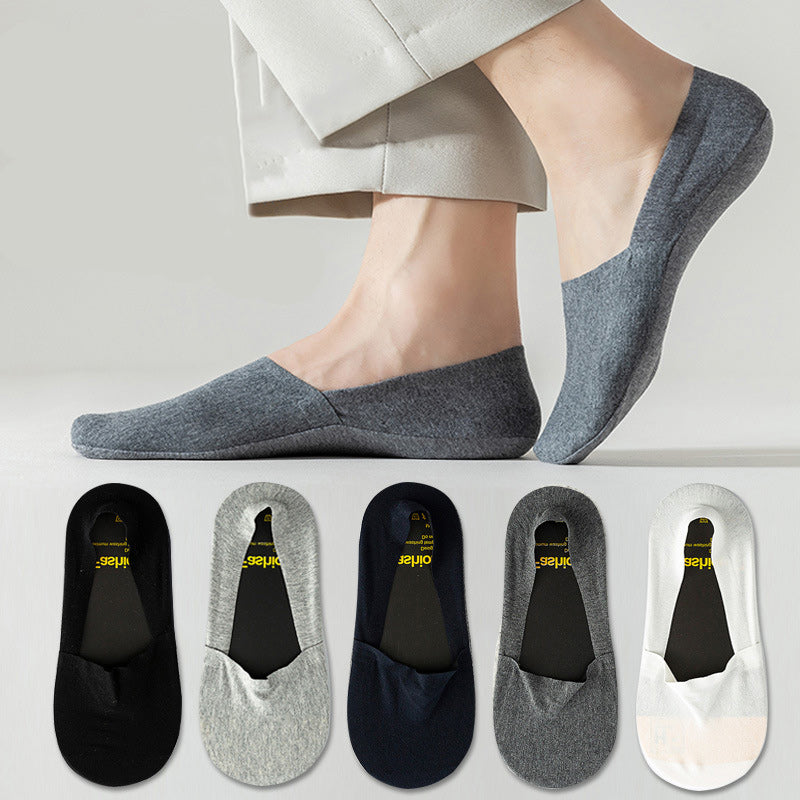 Chaussettes invisibles Plusock en silicone anti-perforation (5 paires) - image 0