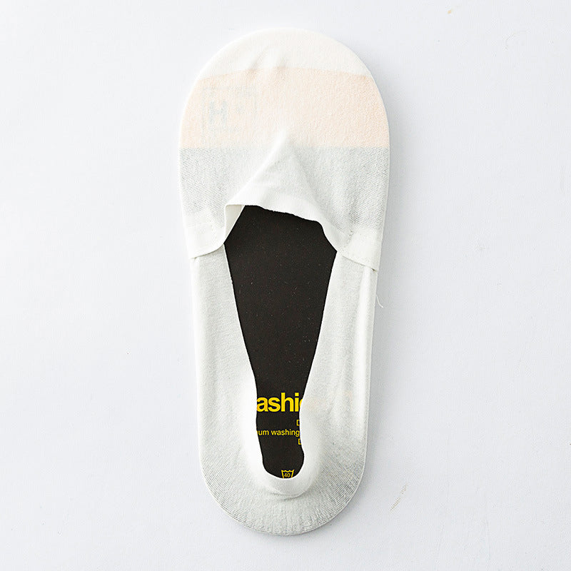 Chaussettes invisibles en silicone anti-perforation (5 paires) - Blanc - EU42-48 (US8.5-13) - image 2
