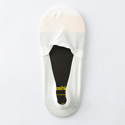 Chaussettes invisibles en silicone anti-perforation (5 paires) - Blanc - EU42-48 (US8.5-13) - image 2