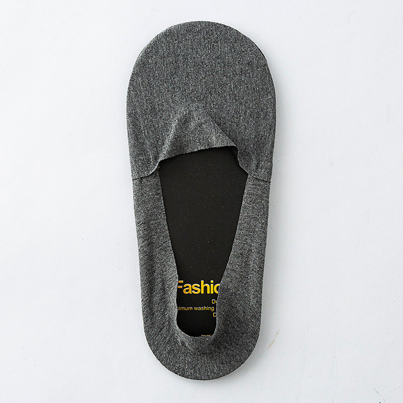 Chaussettes invisibles en silicone anti-perforation (5 paires) - Gris foncé - EU42-48 (US8.5-13) - image 8