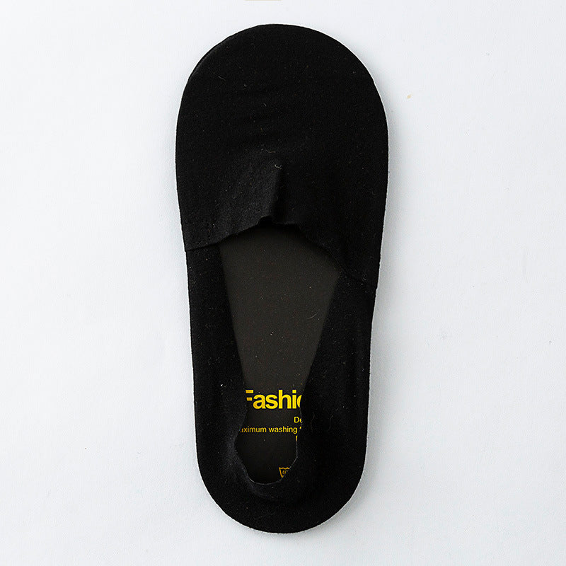 Chaussettes invisibles en silicone anti-perforation (5 paires) - Noir - EU42-48 (US8.5-13) - image 5