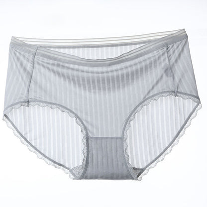 Culottes respirantes en soie glacée (paquet de 5) - Gris clair - 4XL - image 5