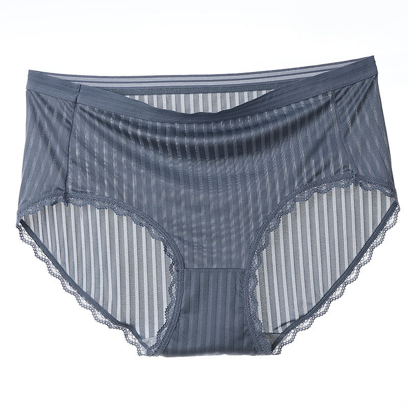 Culottes respirantes en soie glacée (paquet de 5) - Bleu marine - 4XL - image 9