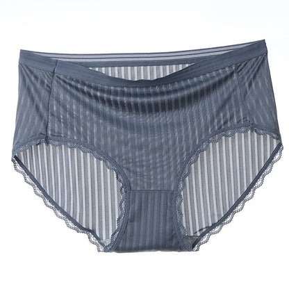 Culottes respirantes en soie glacée (paquet de 5) - Bleu marine - 4XL - image 9