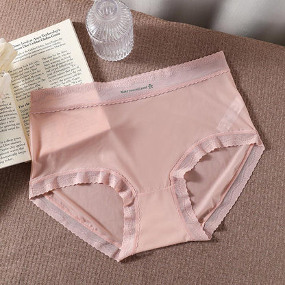 Culottes en soie glacée ultra-minces (paquet de 3) - Rose - 3XL - image 10