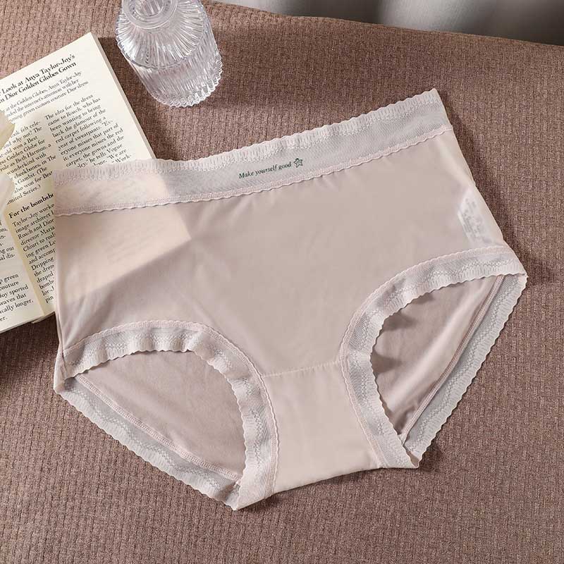 Culottes en soie glacée ultra-minces (paquet de 3) - Gris clair - 3XL - image 9