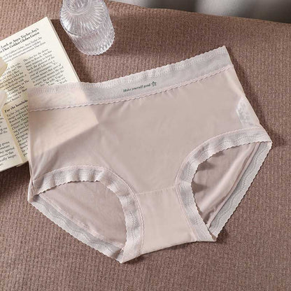 Culottes en soie glacée ultra-minces (paquet de 3) - Gris clair - 3XL - image 9
