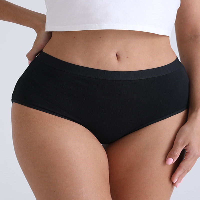 Culottes en coton taille haute (paquet de 6) - image 0