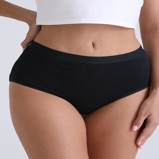 Culotte taille haute en coton grande taille (lot de 6)