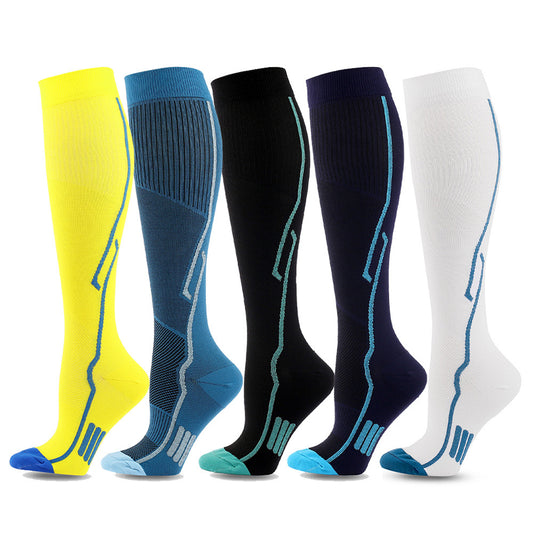 Chaussettes de compression pour l'équitation en plein air (5 paires)