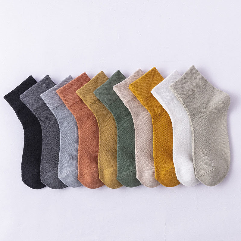 Chaussettes courtes Plusock unies, hypoallergéniques (10 paires) - Multicolore - EU36-38 (US3-5) - image 10