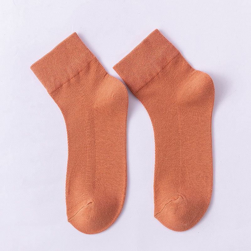 Chaussettes basses unies hypoallergéniques (10 paires) - Orange - EU36-38 (US3-5) - image 15