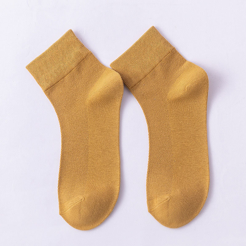 Chaussettes courtes Plusock unies, hypoallergéniques (10 paires) - Jaune - EU36-38 (US3-5) - image 17