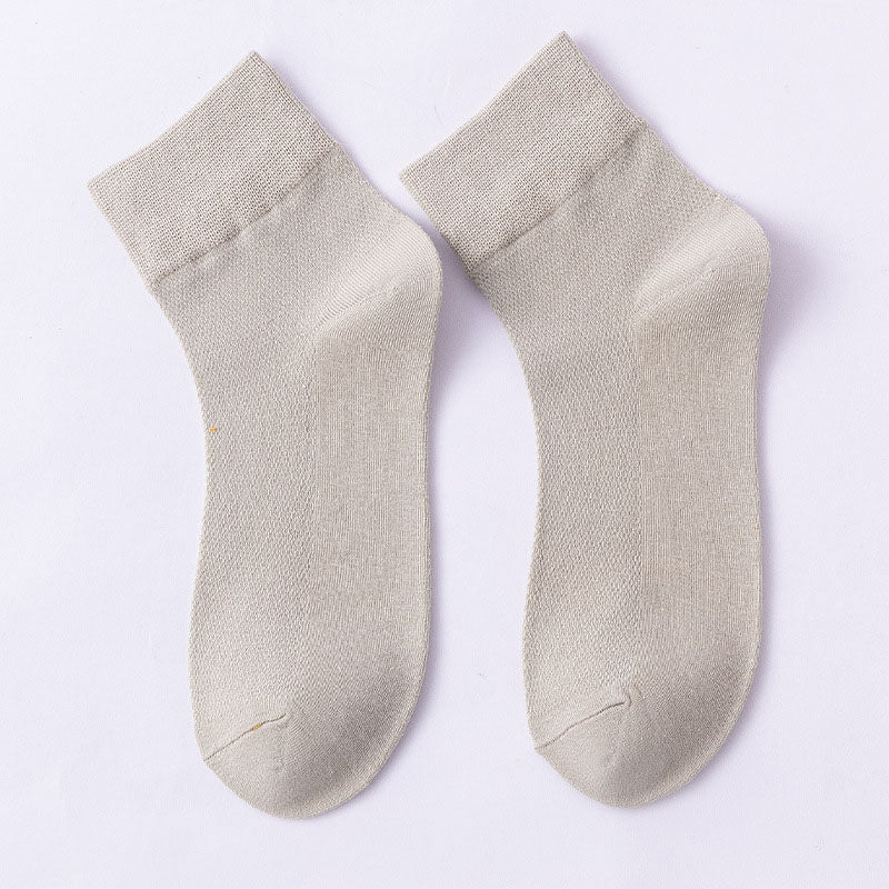 Chaussettes courtes Plusock unies, hypoallergéniques (10 paires) - Gris clair - EU36-38 (US3-5) - image 19