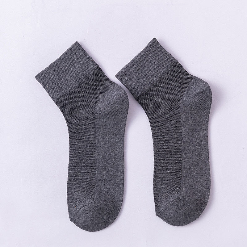 Chaussettes basses unies hypoallergéniques (10 paires) - Gris foncé - EU36-38 (US3-5) - image 18