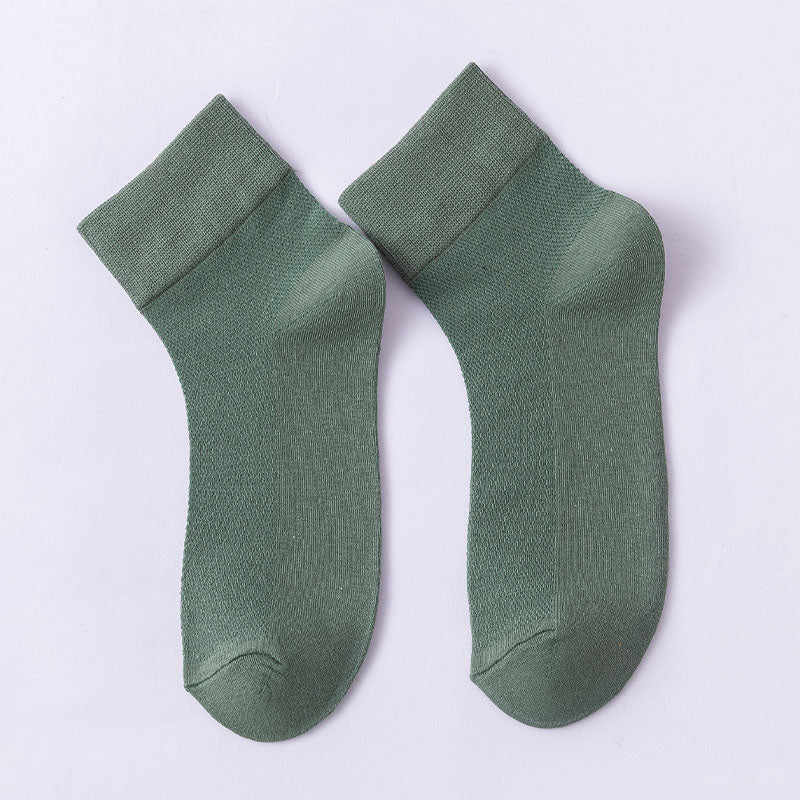 Chaussettes basses unies hypoallergéniques (10 paires) - Vert - EU36-38 (US3-5) - image 21
