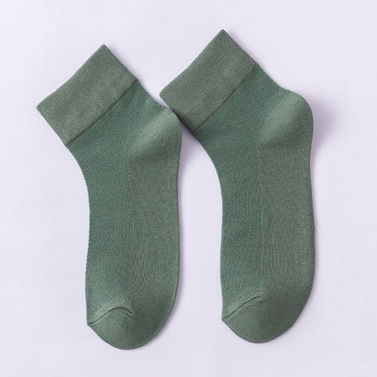 Chaussettes basses unies hypoallergéniques (10 paires) - Vert - EU36-38 (US3-5) - image 21