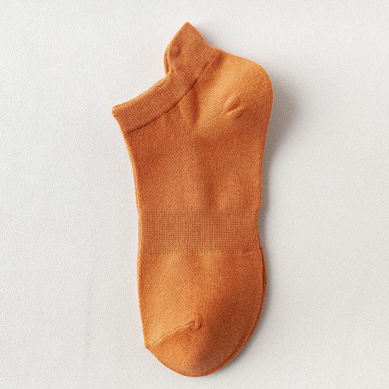 Chaussettes montantes en maille quatre saisons (10 paires) - Orange - EU36-38 (US3-5) - image 11