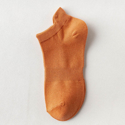 Chaussettes montantes en maille quatre saisons (10 paires) - Orange - EU36-38 (US3-5) - image 11