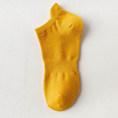 Chaussettes montantes en maille quatre saisons (10 paires) - Jaune vif - EU36-38 (US3-5) - image 12