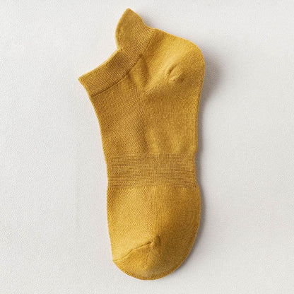 Chaussettes montantes en maille quatre saisons (10 paires) - Jaune - EU36-38 (US3-5) - image 10