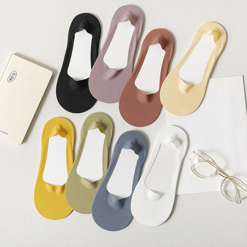 Chaussettes invisibles en tissu frais (8 paires) - Multicolore - EU36-38 (US3-5) - image 12