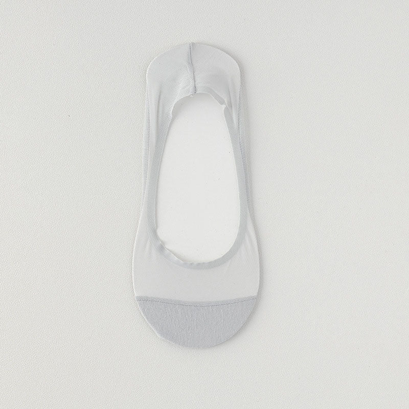 Chaussettes invisibles en maille de soie glacée (4 paires) - Gris - EU36-38 (US3-5) - image 14