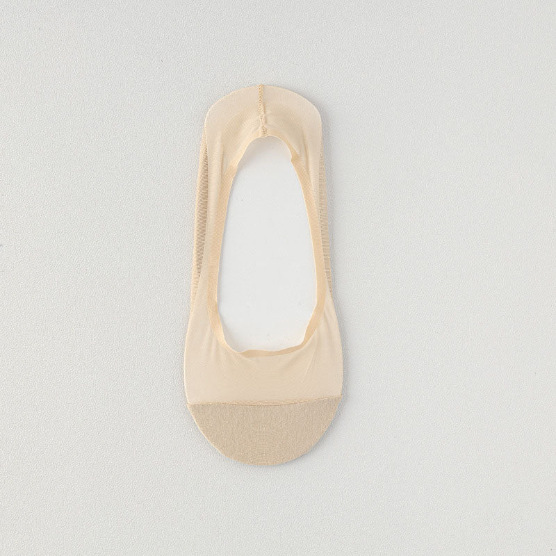 Chaussettes invisibles en maille de soie glacée (4 paires) - Nu - EU36-38 (US3-5) - image 13