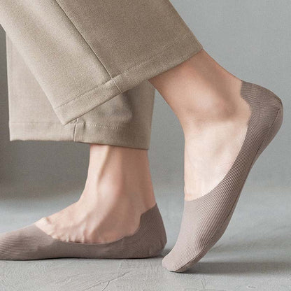 Chaussettes invisibles rayées en soie glacée Plusock (6 paires) - image 3