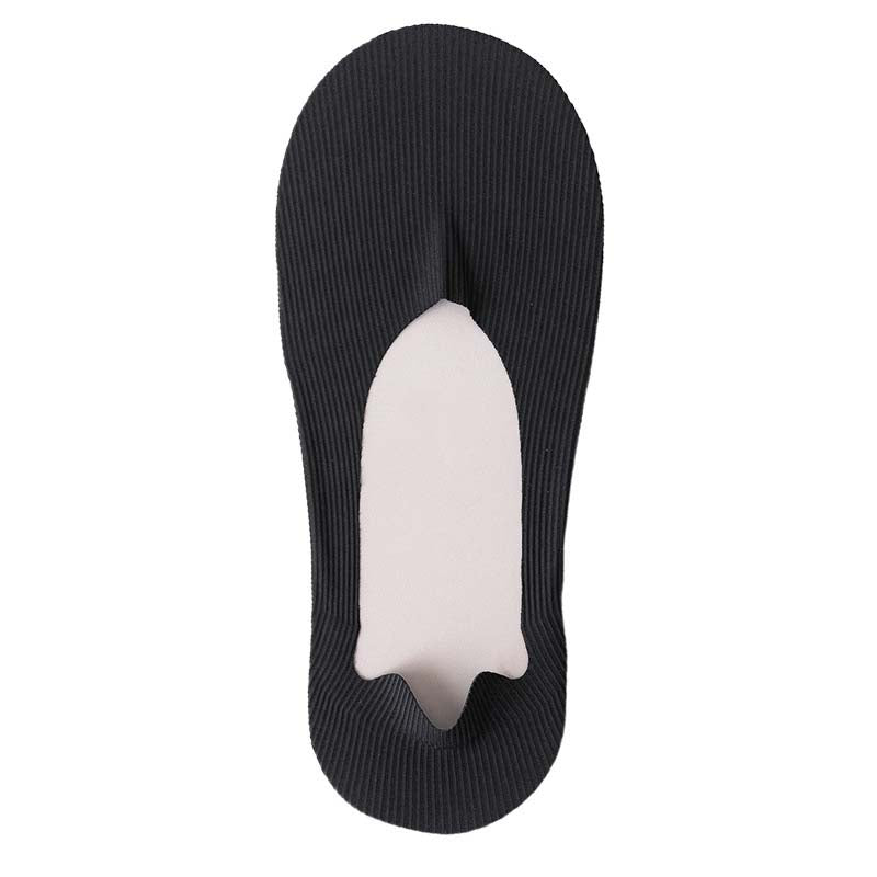 Chaussettes invisibles rayées en soie glacée Plusock (6 paires) - Noir - EU39-46 (US6-12) - image 15