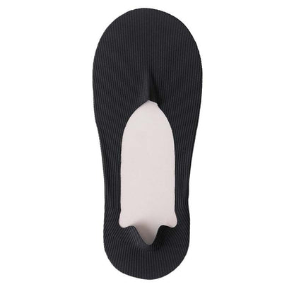 Chaussettes invisibles rayées en soie glacée (6 paires) - Noir - EU39-46 (US6-12) - image 15