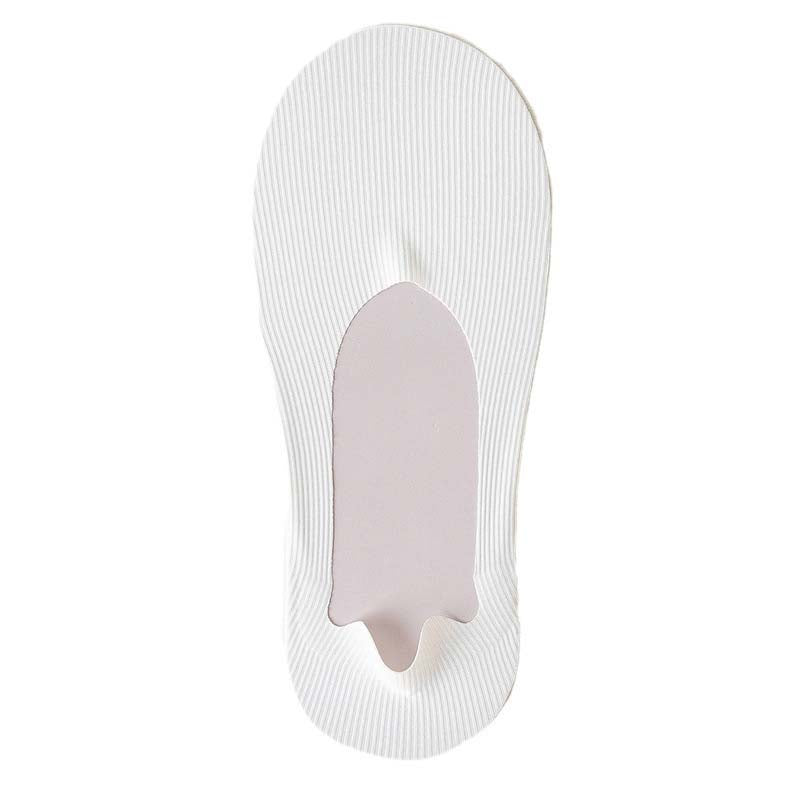 Chaussettes invisibles rayées en soie glacée (6 paires) - Blanc - EU39-46 (US6-12) - image 14