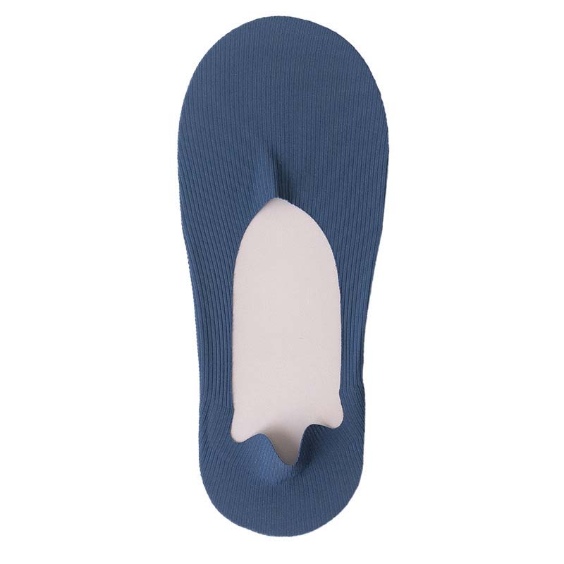 Chaussettes invisibles rayées en soie glacée Plusock (6 paires) - Bleu - EU39-46 (US6-12) - image 17