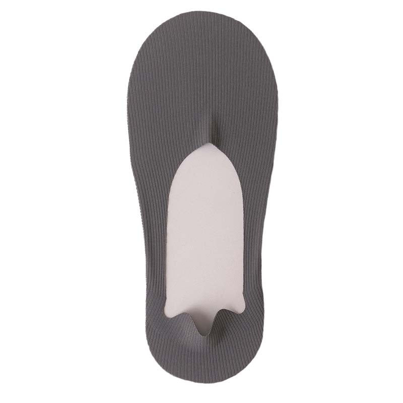 Chaussettes invisibles rayées en soie glacée Plusock (6 paires) - Gris foncé - EU39-46 (US6-12) - image 18