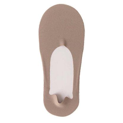 Chaussettes invisibles rayées en soie glacée (6 paires) - Café - EU39-46 (US6-12) - image 19