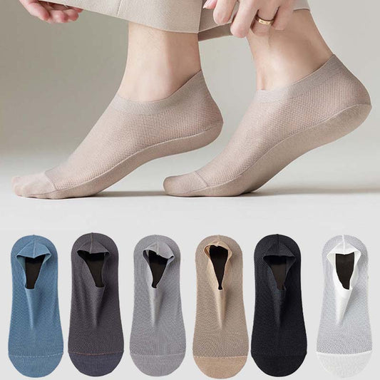 Chaussettes respirantes en soie glacée grande taille (3 paires)