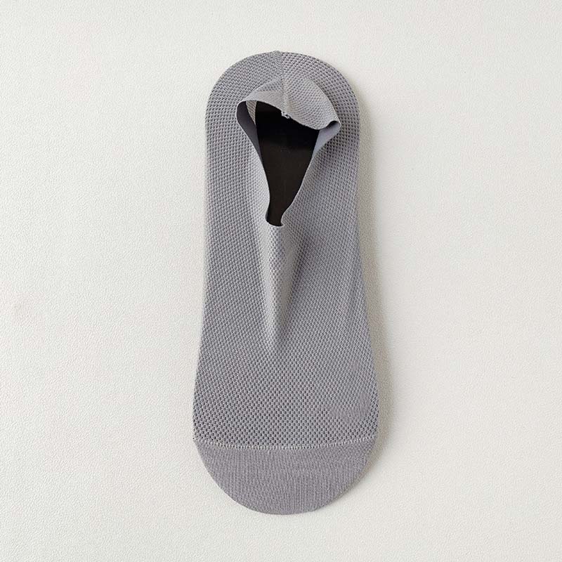 Chaussettes respirantes en soie glacée (3 paires) - Gris clair - EU39-46 (US6-12) - image 18