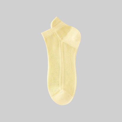 Chaussettes hautes respirantes en maille intégrale Plusock (7 paires) - Jaune - EU36-39 (US3-6) - image 14