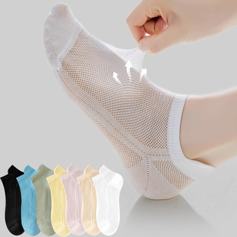 Chaussettes hautes respirantes en maille intégrale Plusock (7 paires) - image 0