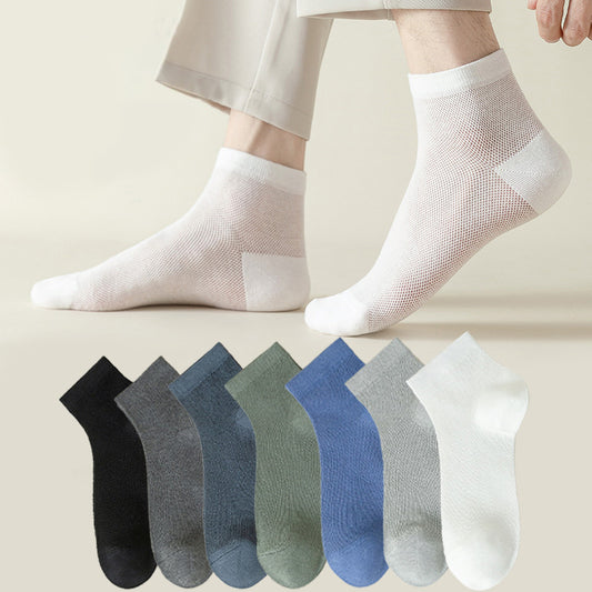 Chaussettes de sport respirantes en maille grande taille (7 paires)